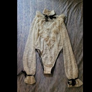 Dolls Kill - Widow Banshee's Lament Lace Bodysuit